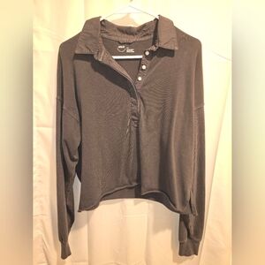 American Eagle Cropped Polo